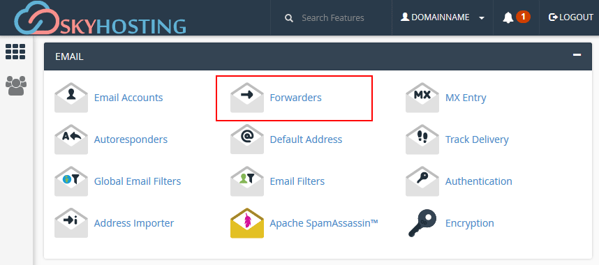 cPanel Email Forwarder 01