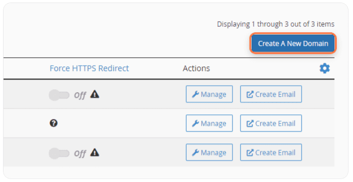 subdomains create new domain