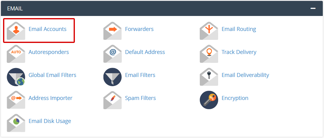 cPanel Email Accounts