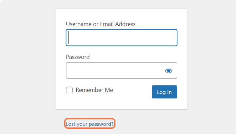 wp reset password login 1