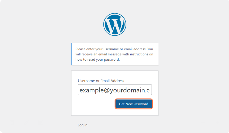 wp reset password login 2