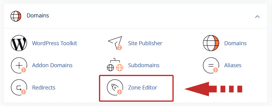 cPanel Zone Editor icon