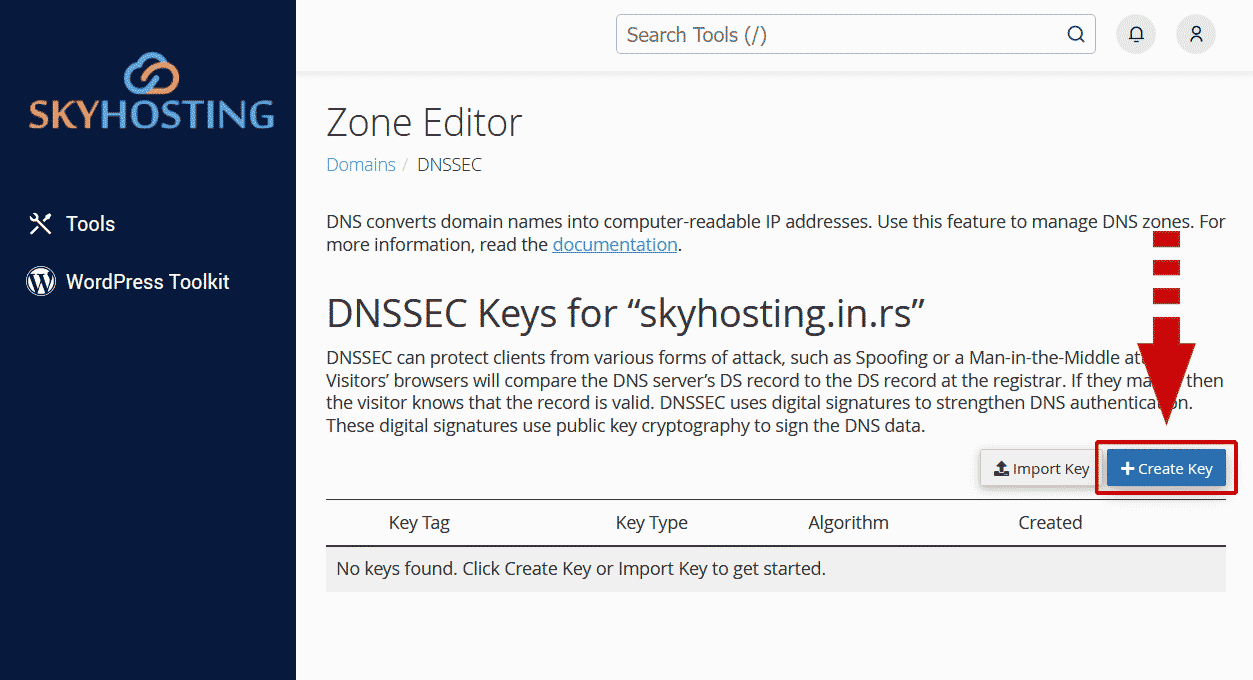 DNSSEC Create Key