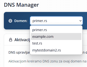 Select domain