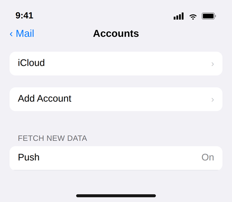 iPhone email 2