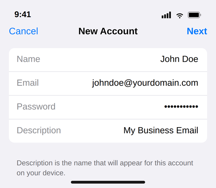 iPhone email 5