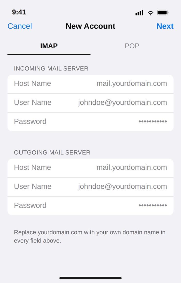 iPhone email 6
